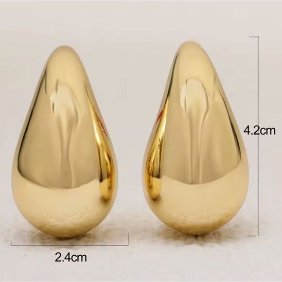 New ANTHRO Lightweight Petra Large Teardrop Earrings - Picture 10 of 13